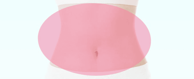 Abdomen, waist and back liposuction areas